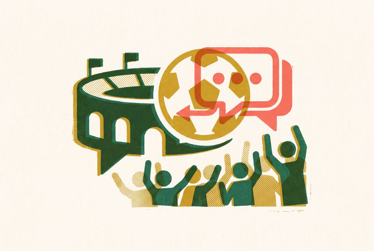 Cover illustration for “Fan Engagement Chatbots for Sports Teams and Leagues”