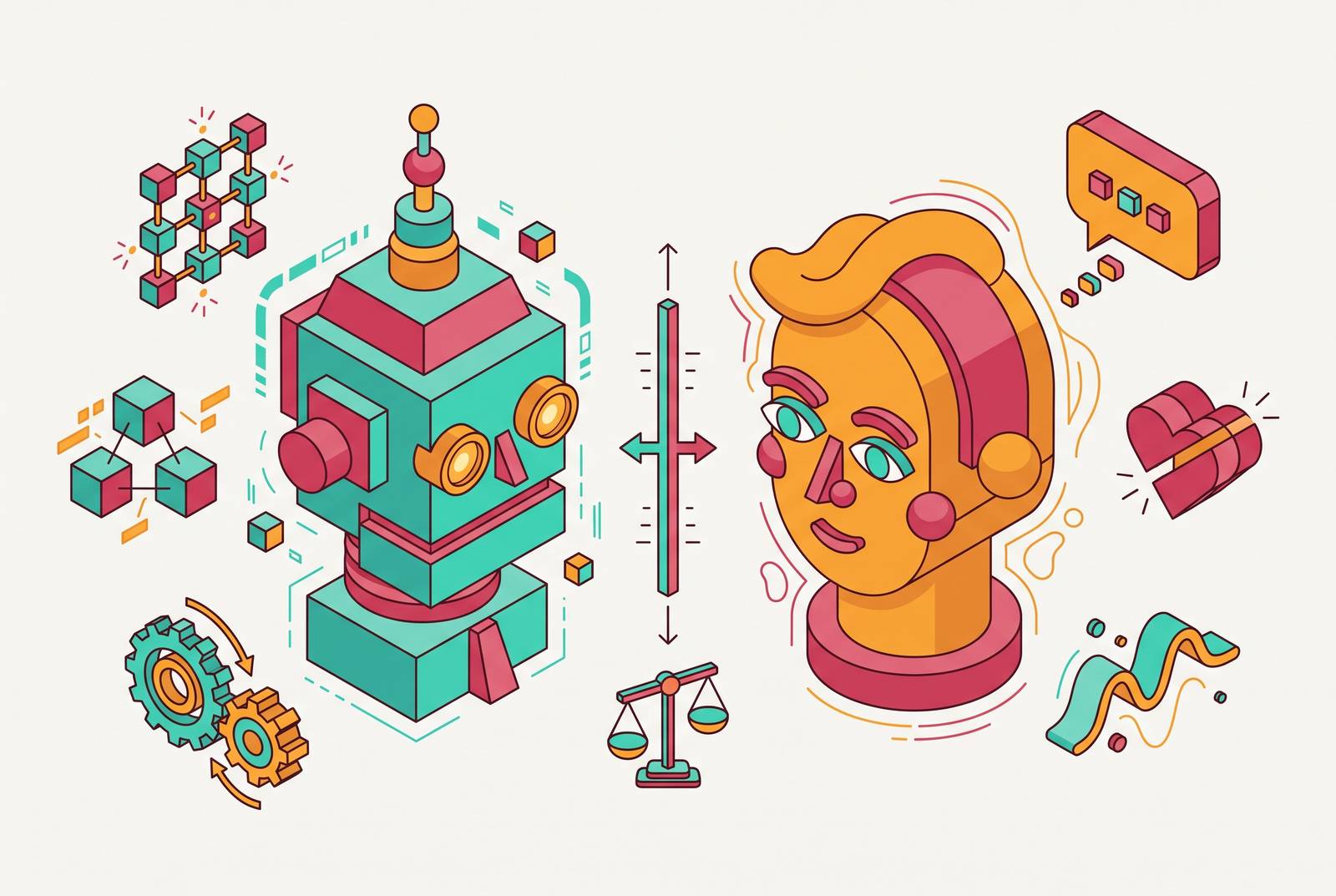 Cover illustration for “Bot Buyer Personas vs Human Buyer Personas”