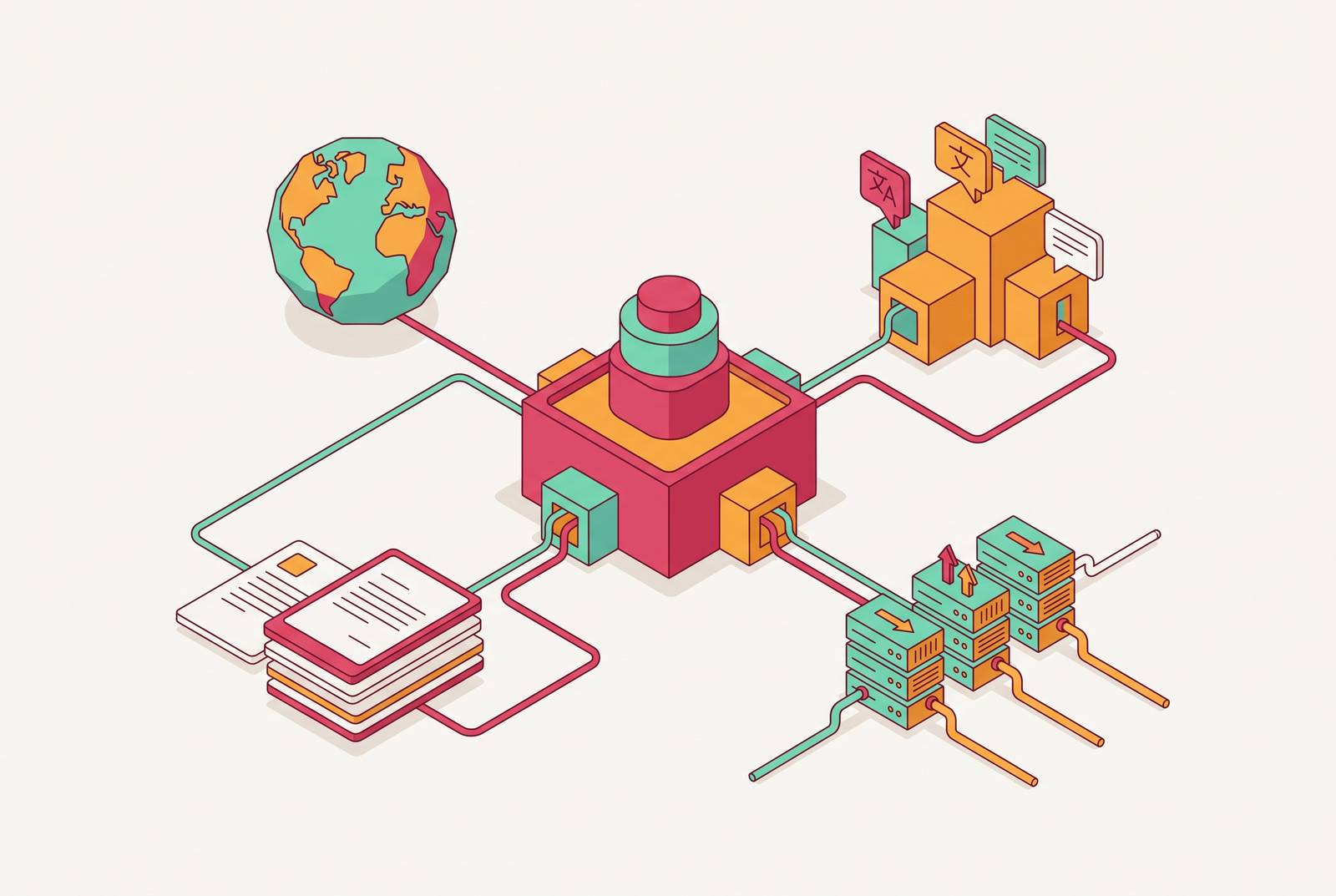 Cover illustration for “Content Localization Infrastructure for Global Marketing Teams”
