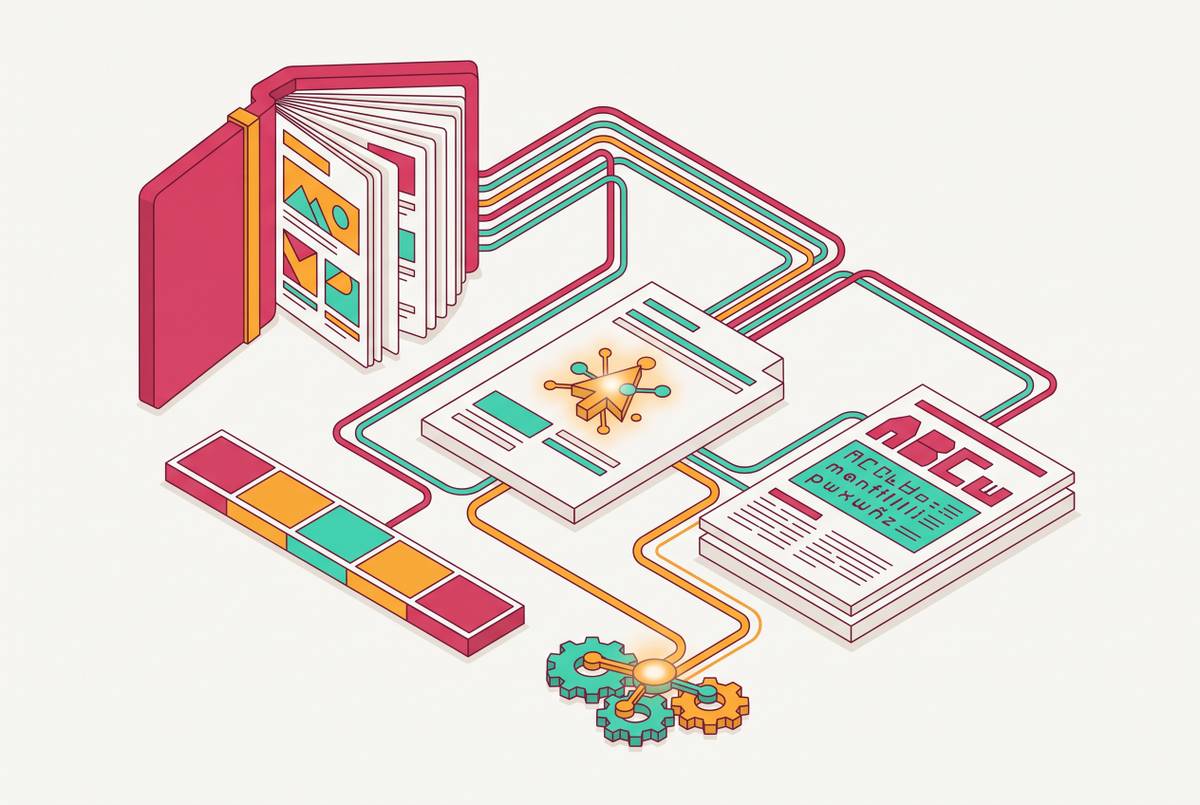 Cover illustration for “AI Writing Tools Integrated With Brand Style Guides”