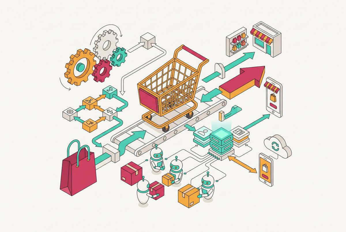 Cover illustration for “Marketing Automation Best Practices for AI Shopping Agents”
