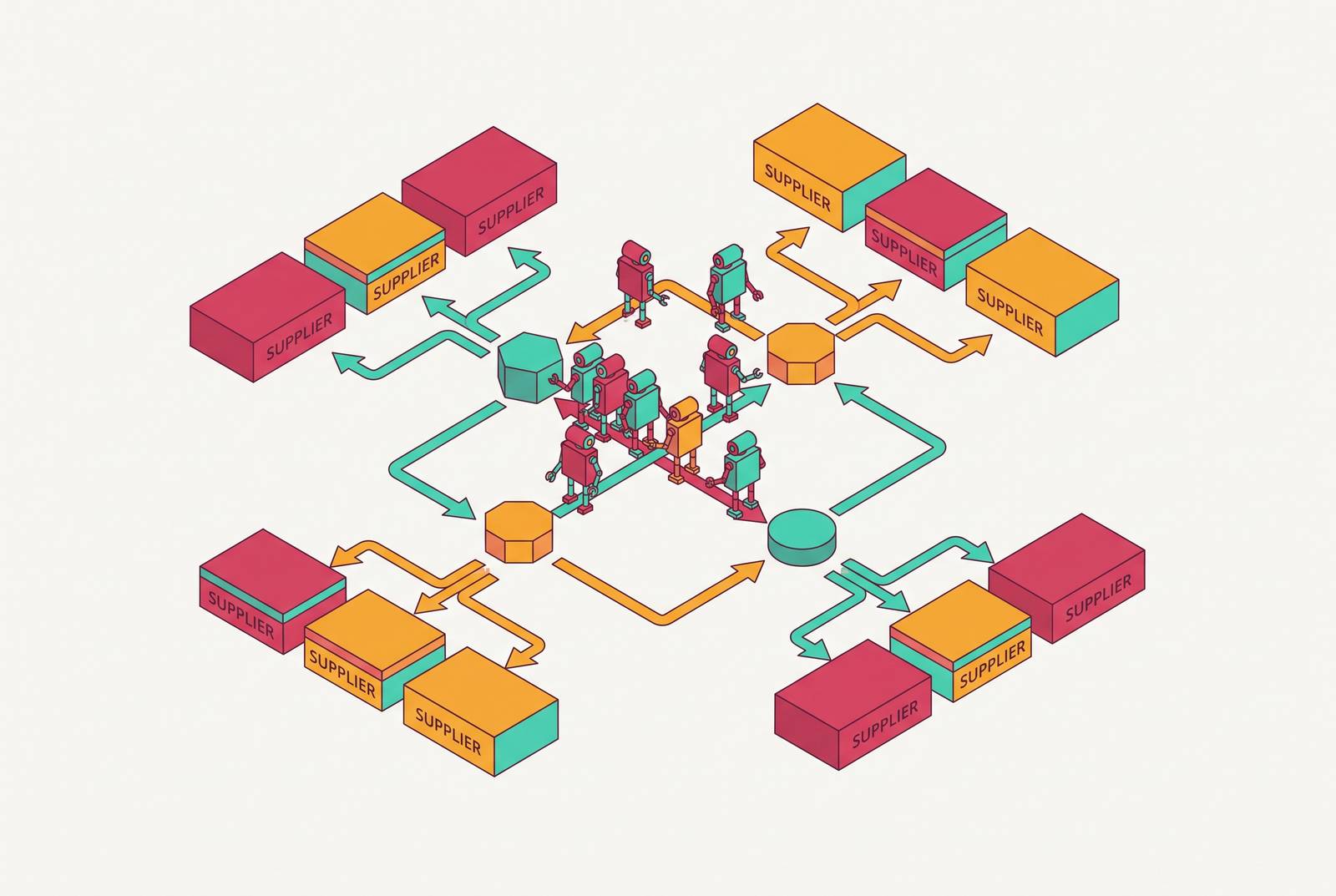 Cover illustration for “B2B Procurement Bots and Vendor Selection Logic”
