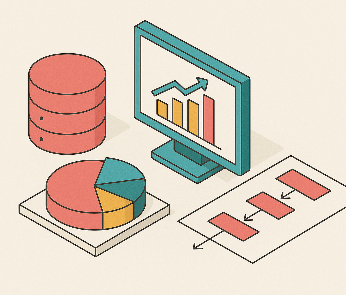 Cover illustration for “Data-Driven Marketing Strategy for Mid-Market B2B Teams”