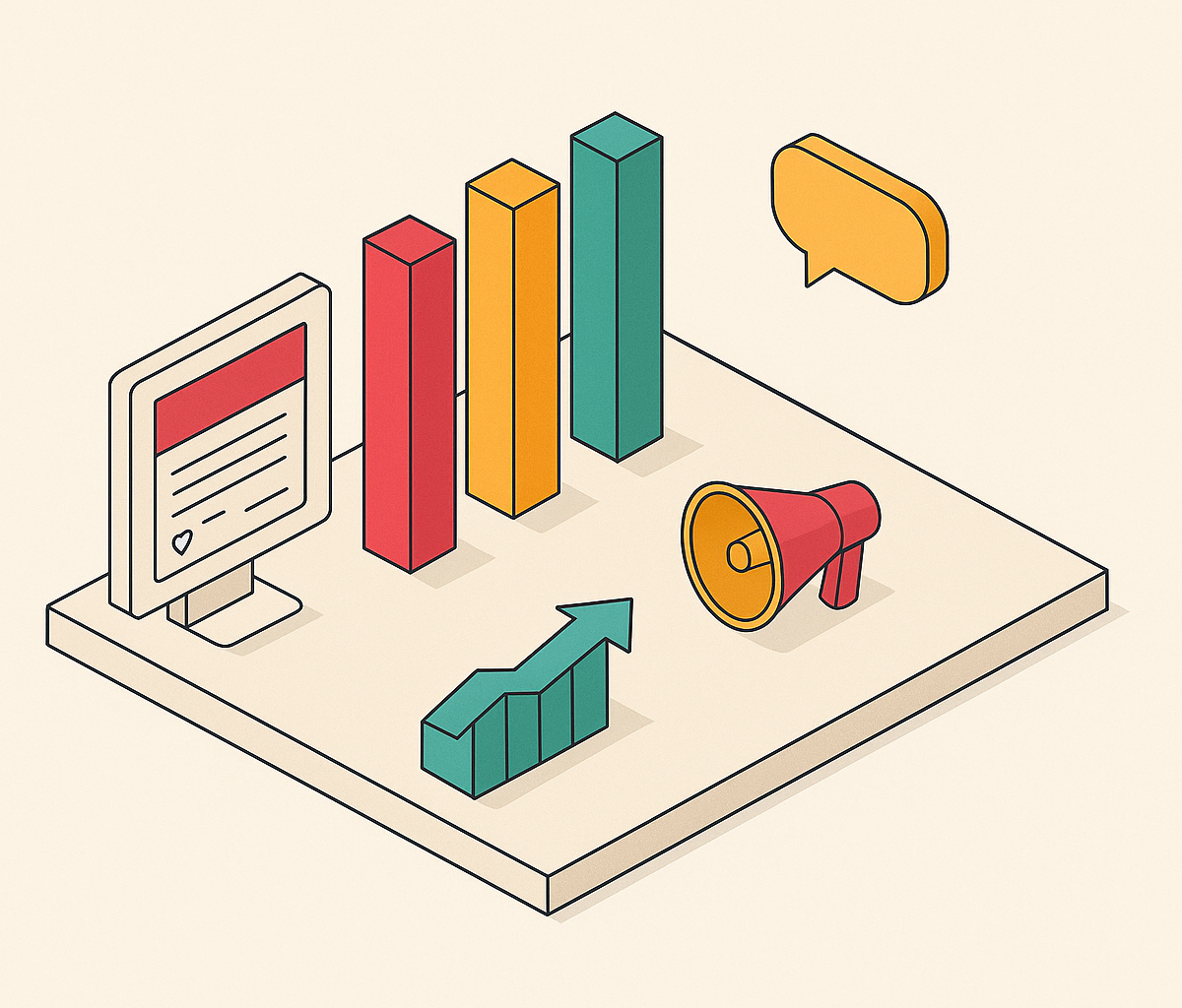 Cover illustration for “Content Pillars for Social Media in Competitive Niches”