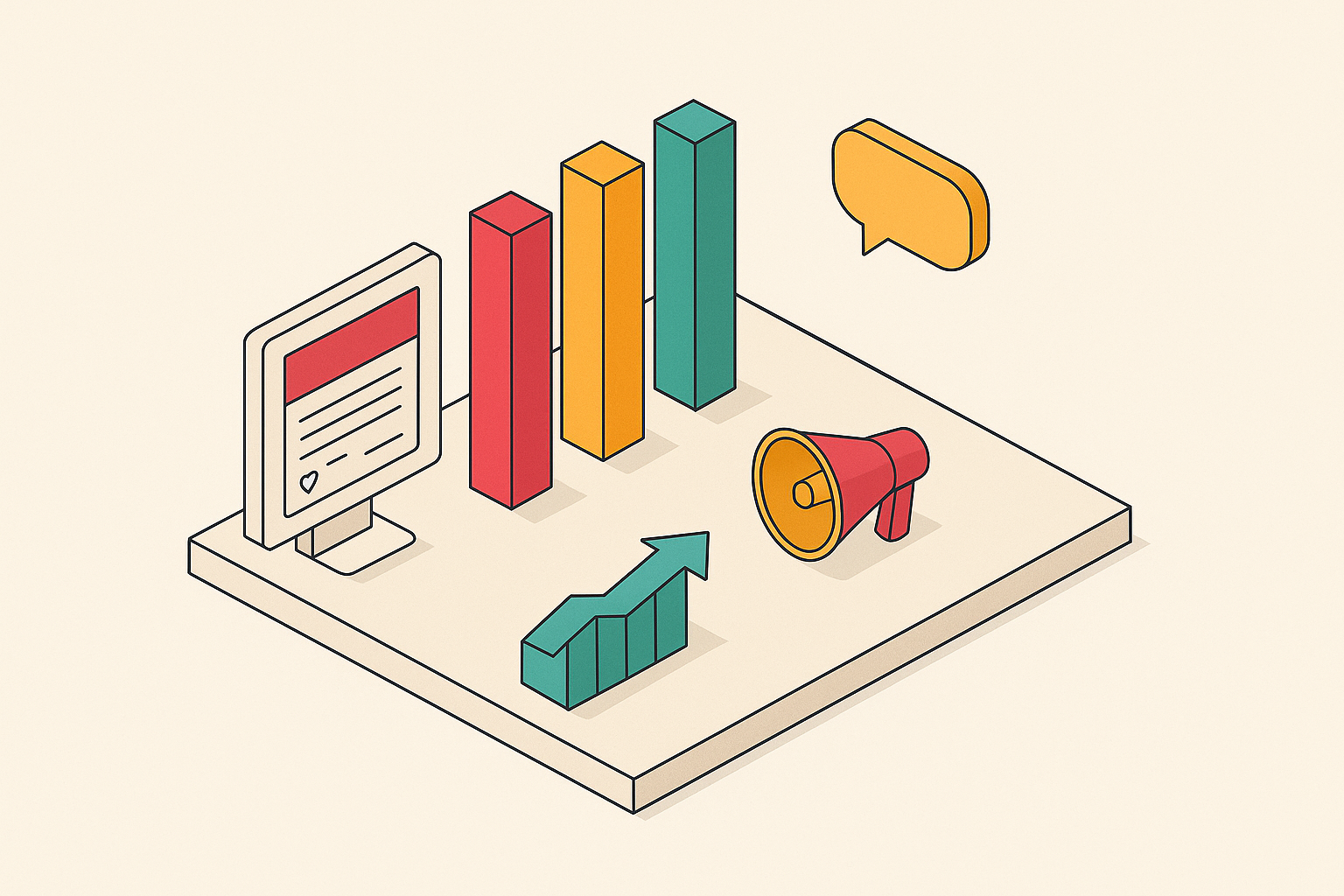 Cover illustration for “Content Pillars for Social Media in Competitive Niches”
