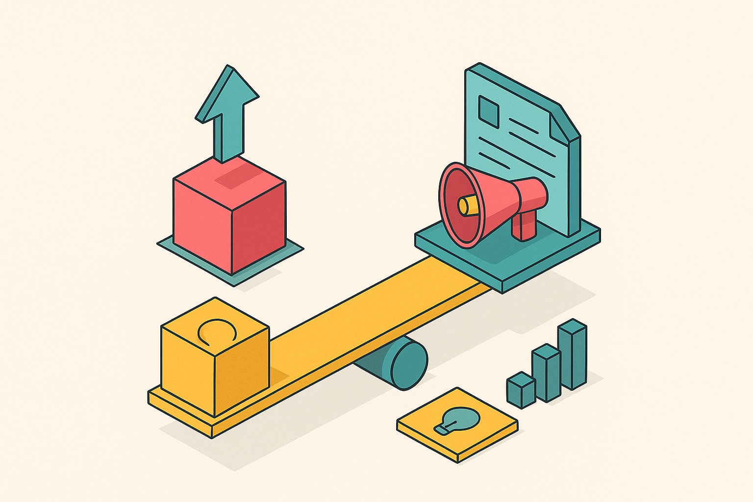 Cover illustration for “Content Strategy vs Content Marketing for SaaS Companies”