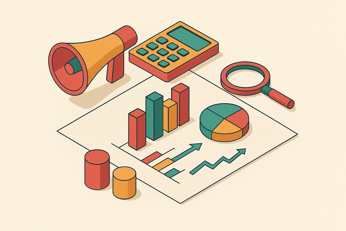 Cover illustration for “Marketing Mix Modeling for Digital-First Brands”