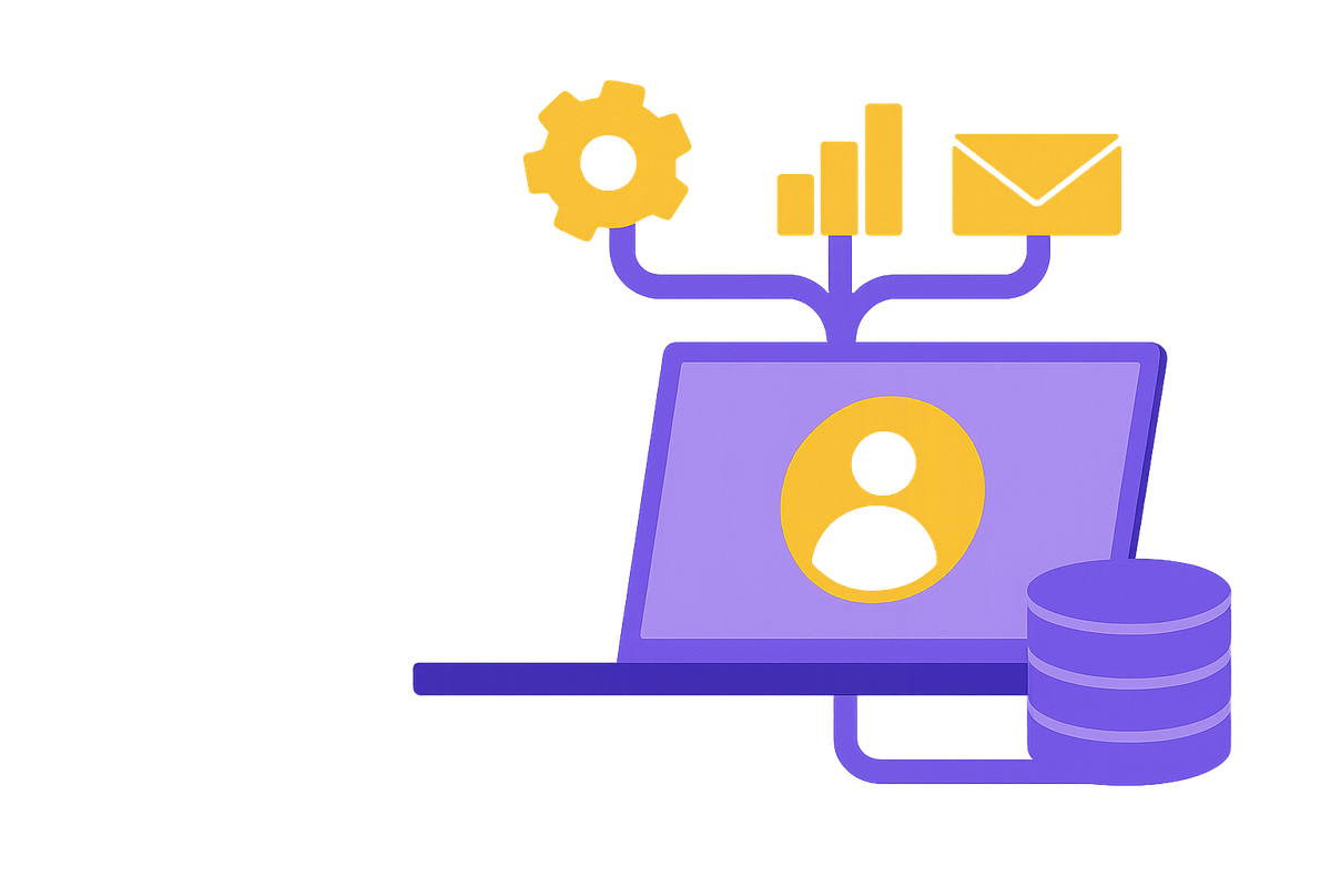 Cover illustration for “Must-Have CRM Integrations for B2B Marketing Stacks”