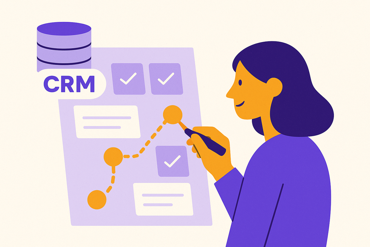 Cover illustration for “Customer Journey Mapping in CRM Selection”