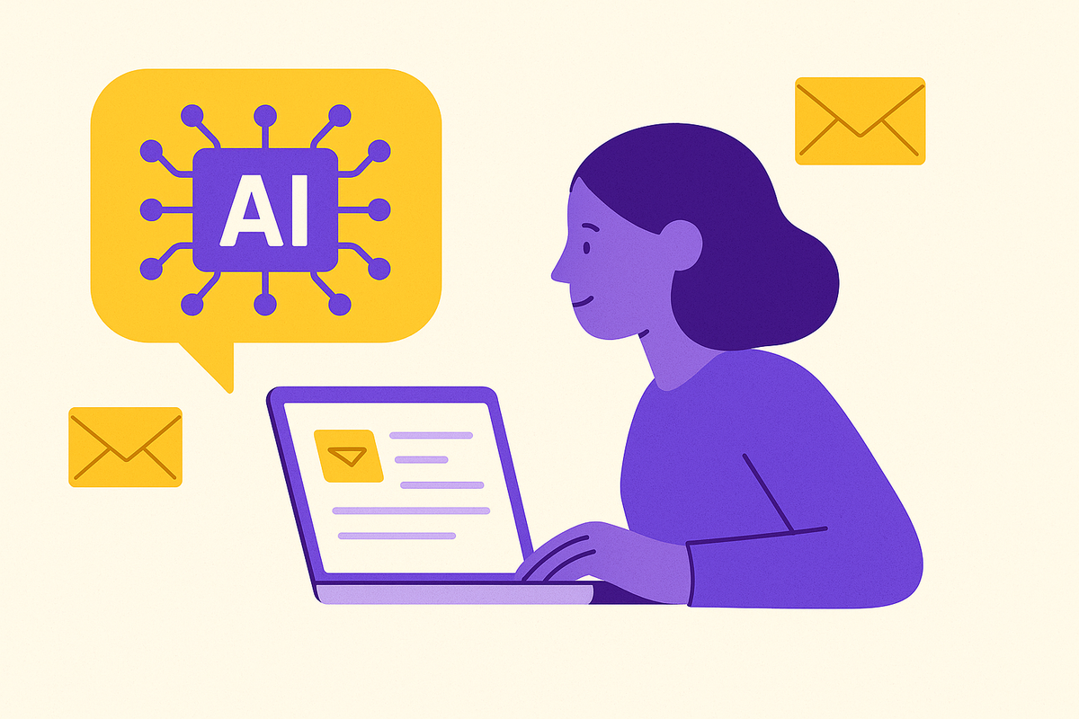 Cover illustration for “Generative AI for CRM Email and Follow-Up Drafts”