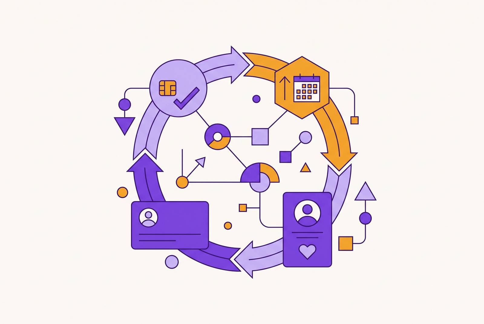 Cover illustration for “CRM for SaaS Companies Managing Subscription Lifecycles”