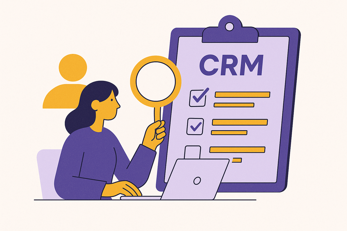 Cover illustration for “CRM Evaluation Criteria for Non-Technical Buyers”