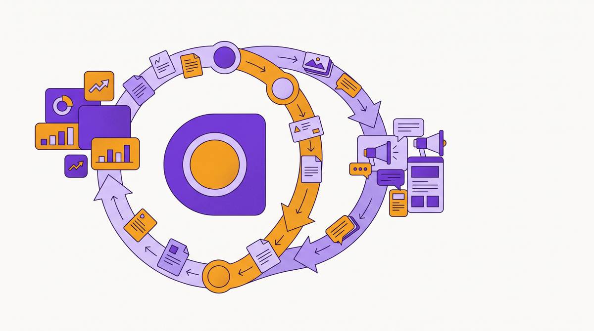 Cover illustration for “Content Feedback Loops from Sales to Marketing Using CRM”