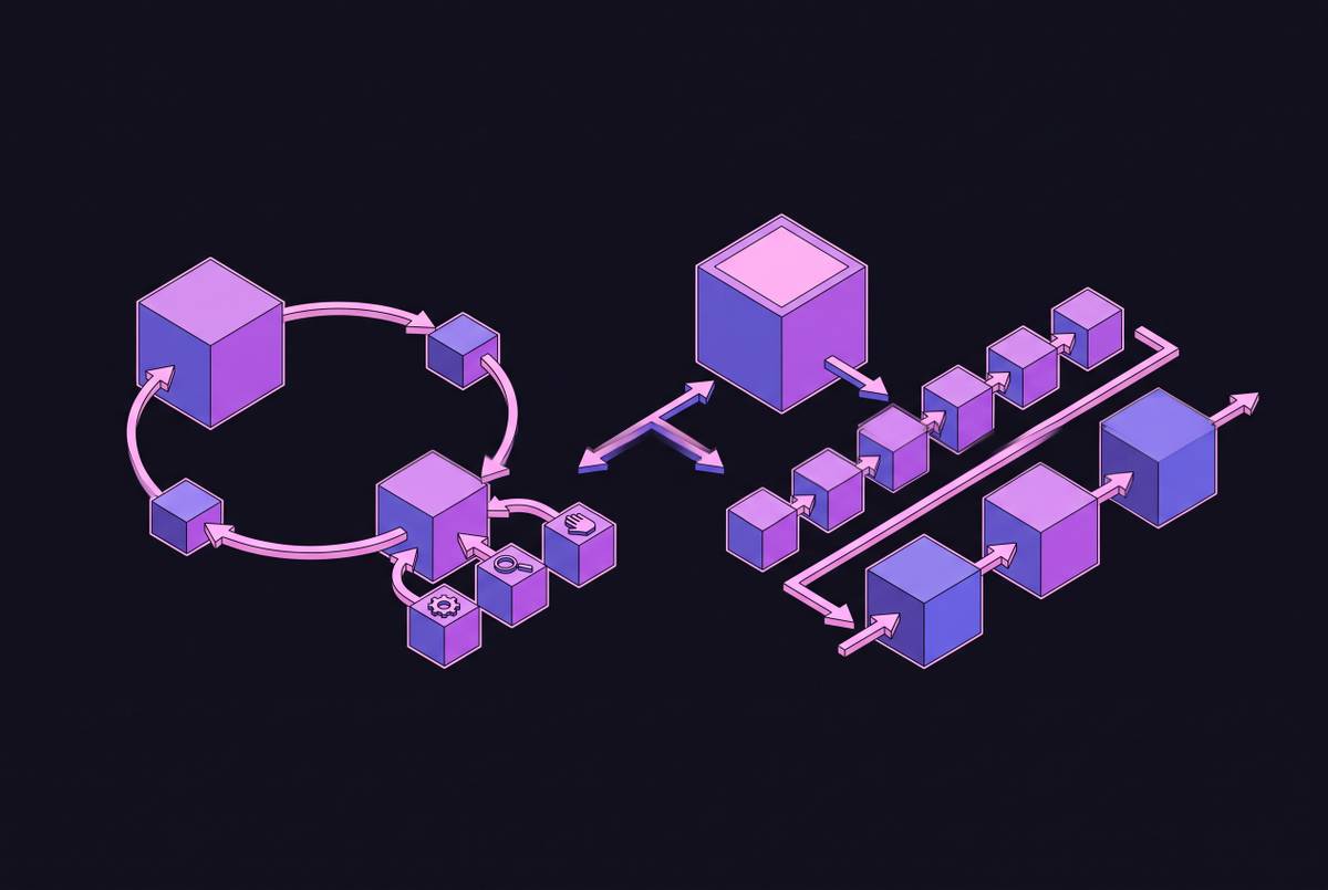 Cover illustration for “ReAct vs Plan-and-Execute Agent Patterns”