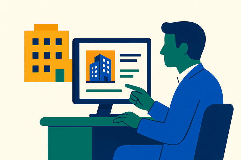 Cover illustration for “Commercial Property Listing Sites for Brokers and Tenants”