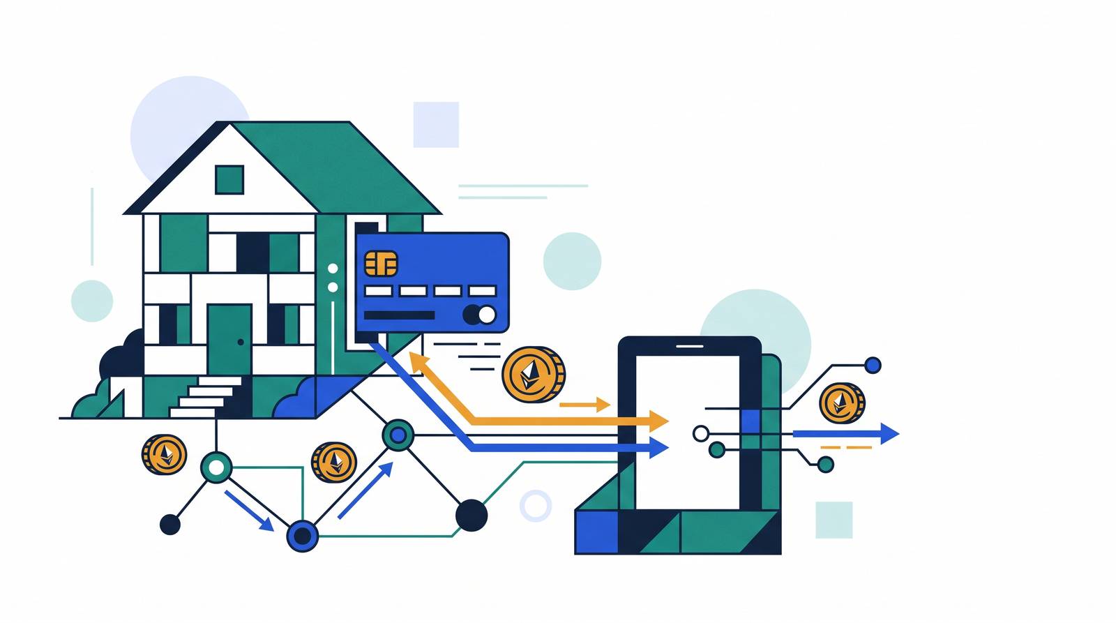 Cover illustration for “Fintech Platforms Changing Residential Real Estate Transactions”