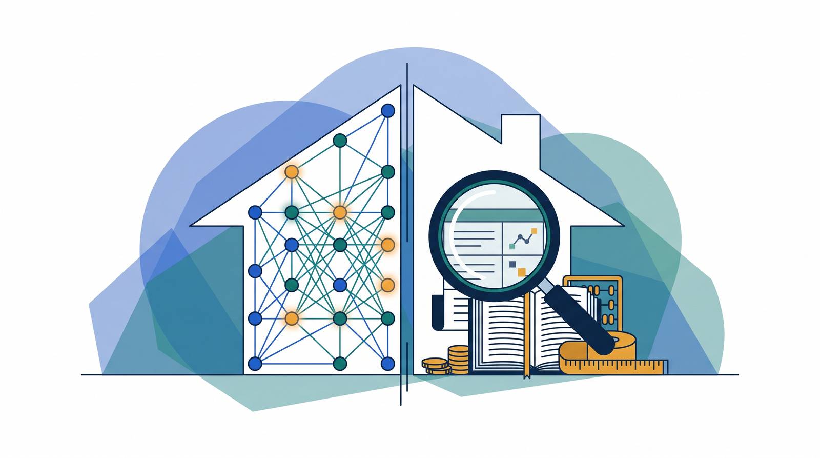 Cover illustration for “AI Valuation Models versus Traditional Appraisals”
