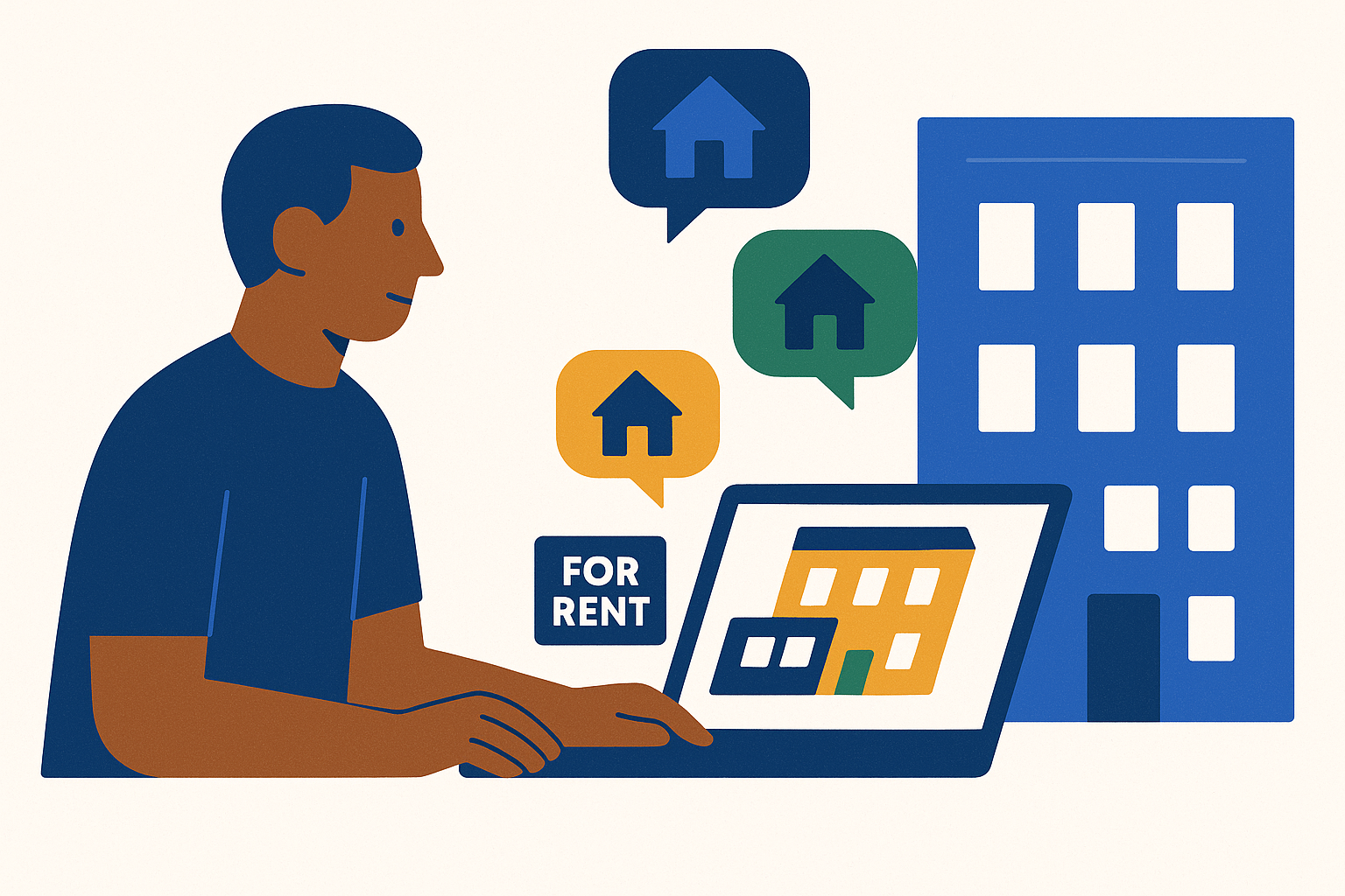 Cover illustration for “Rental Listing Platforms for Multifamily Landlords Compared”