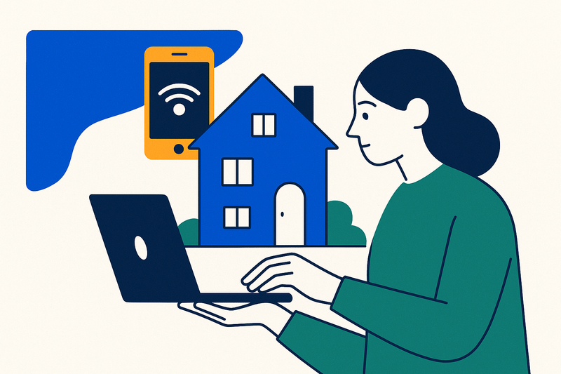 Cover illustration for “Use of Technology in Property Management Today”