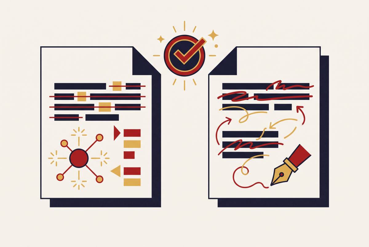 Cover illustration for “AI-Assisted Redlining vs Manual Review Accuracy”