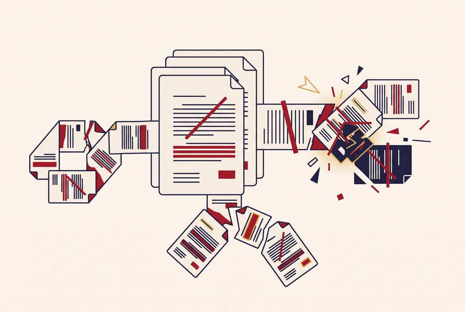 Cover illustration for “Version Control Failures in Multi-Party Contract Redlines”