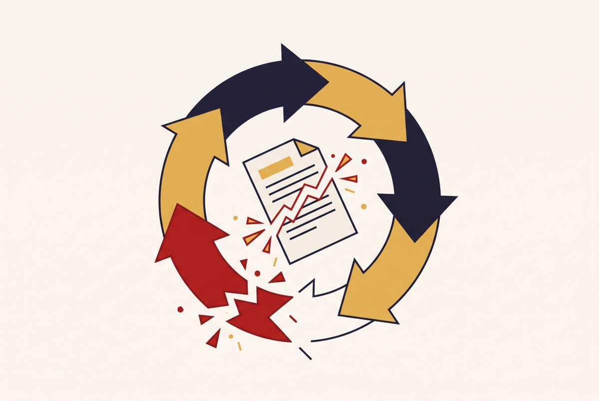 Cover illustration for “CLM Implementation Failures and How to Avoid Them”