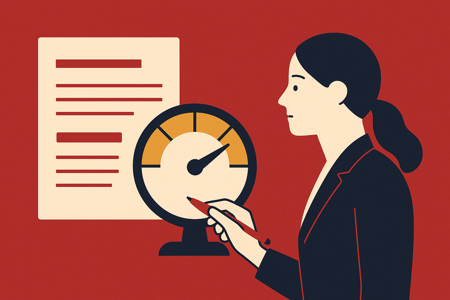 Cover illustration for “Redlining Speed Benchmarks for In-House Legal Teams”