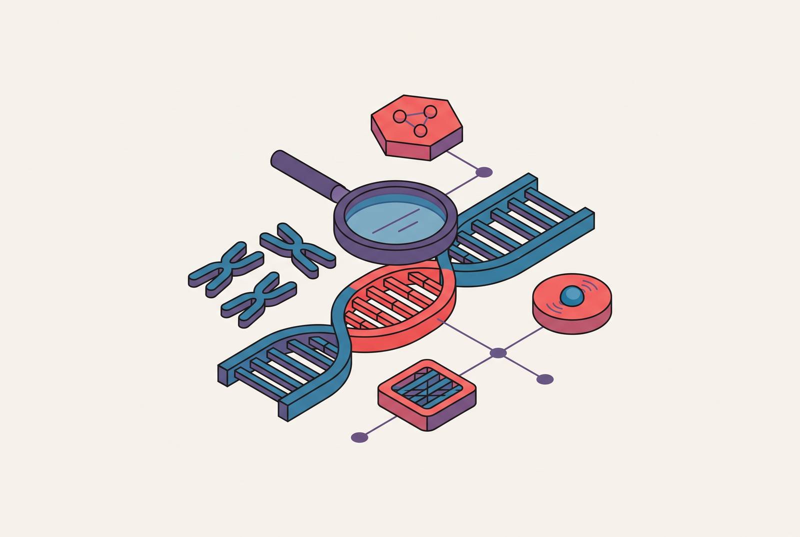 Cover illustration for “Hereditary Cancer Risk Genes Beyond BRCA1 and BRCA2”