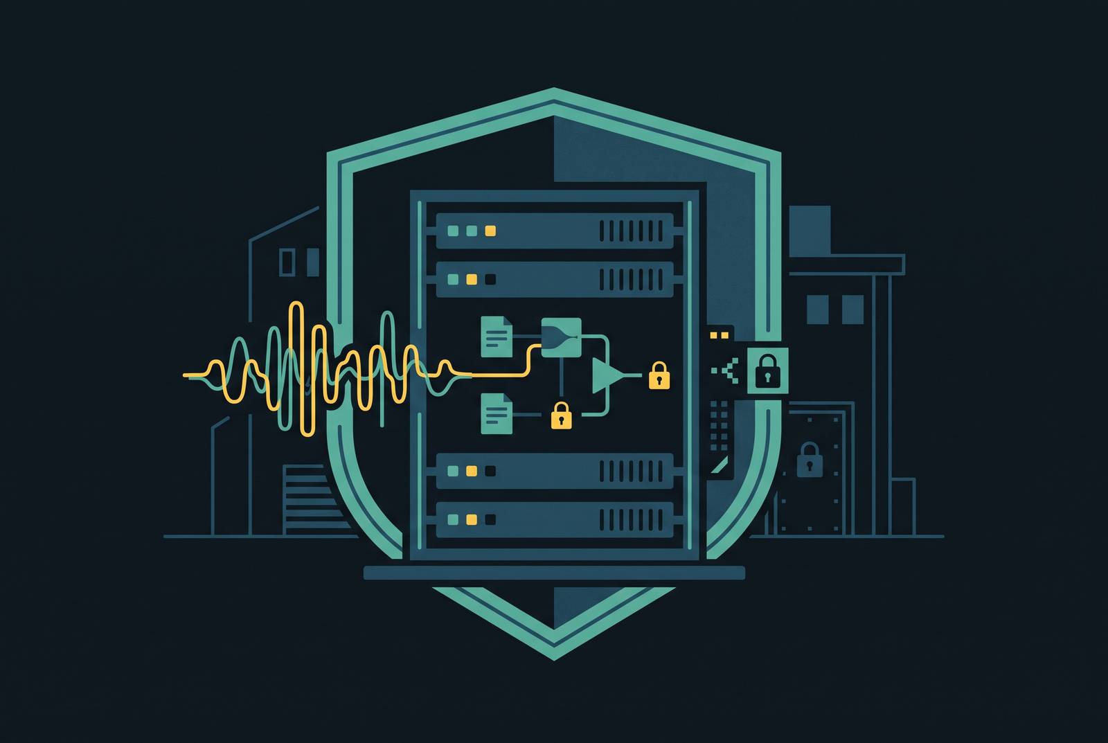 Cover illustration for “On-Premise Transcription Deployment for Regulated Industries”