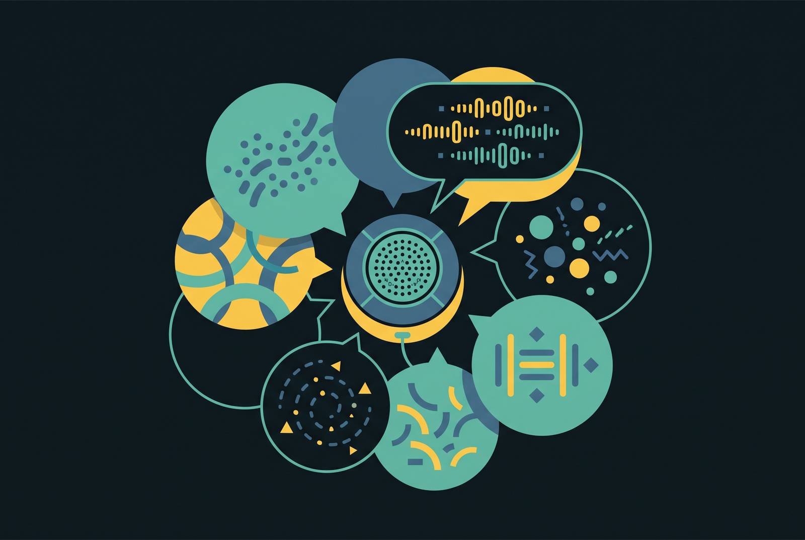 Cover illustration for “Multi-Language Speaker Identification in International Meeting Environments”