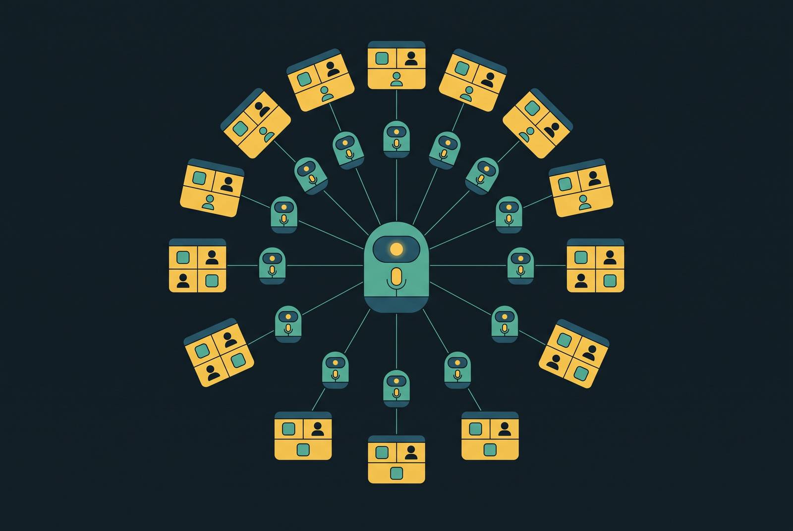 Cover illustration for “Scaling Recording Bots Across Concurrent Meetings”