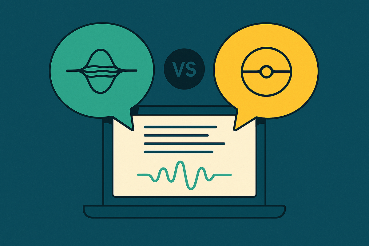 Cover illustration for “Whisper vs Deepgram for Real-Time Meeting Transcription”