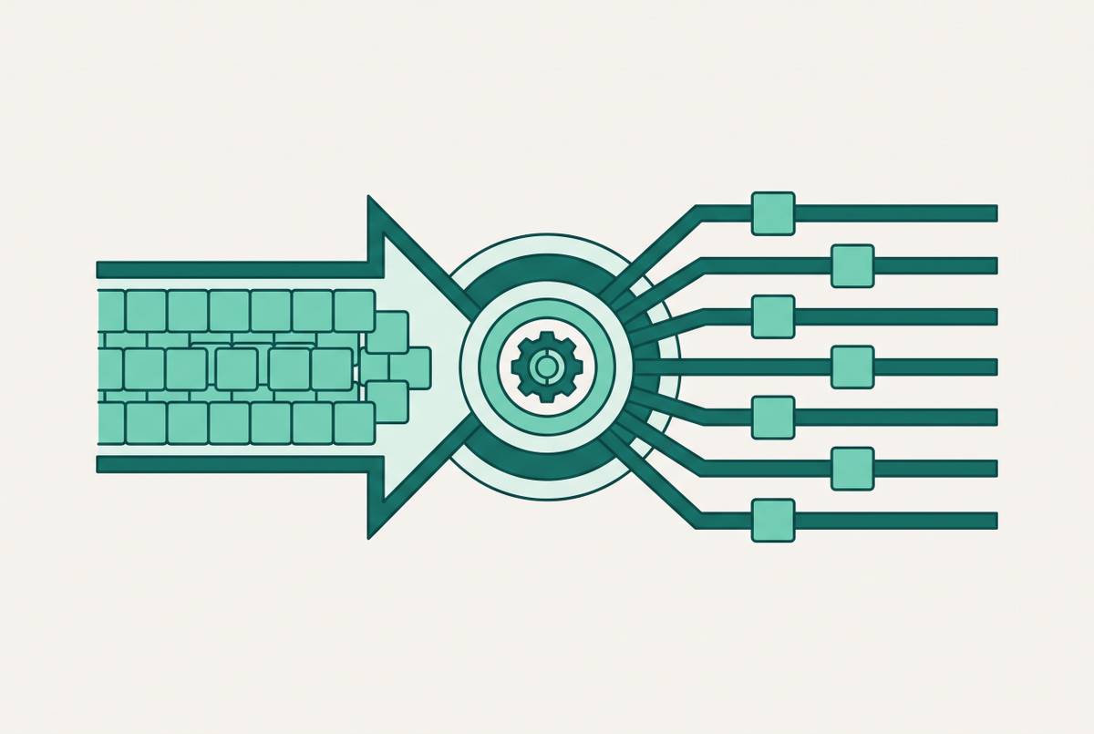 Cover illustration for “Batch payments versus individual rails: choosing settlement infrastructure for high-volume international payouts”
