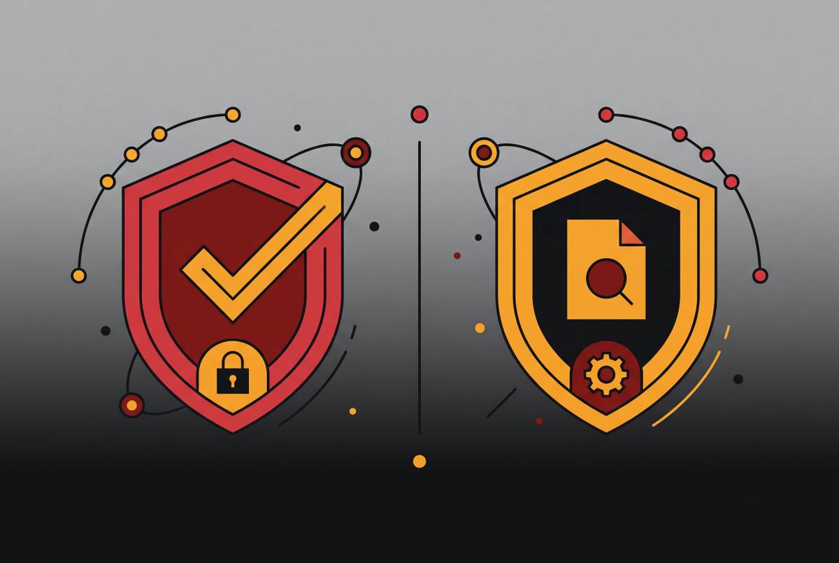 Cover illustration for “Vanta vs Drata for SaaS Startups”