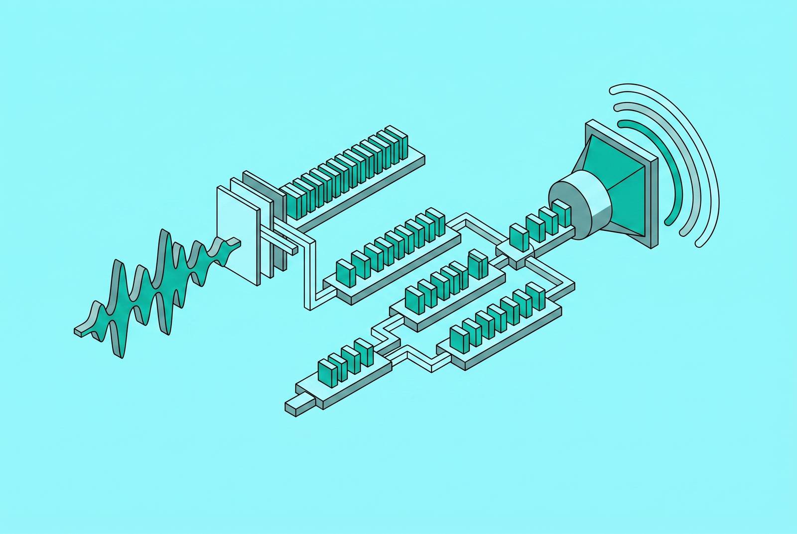 Cover illustration for “Audio Chunking Strategies for Low-Latency TTS Pipelines”