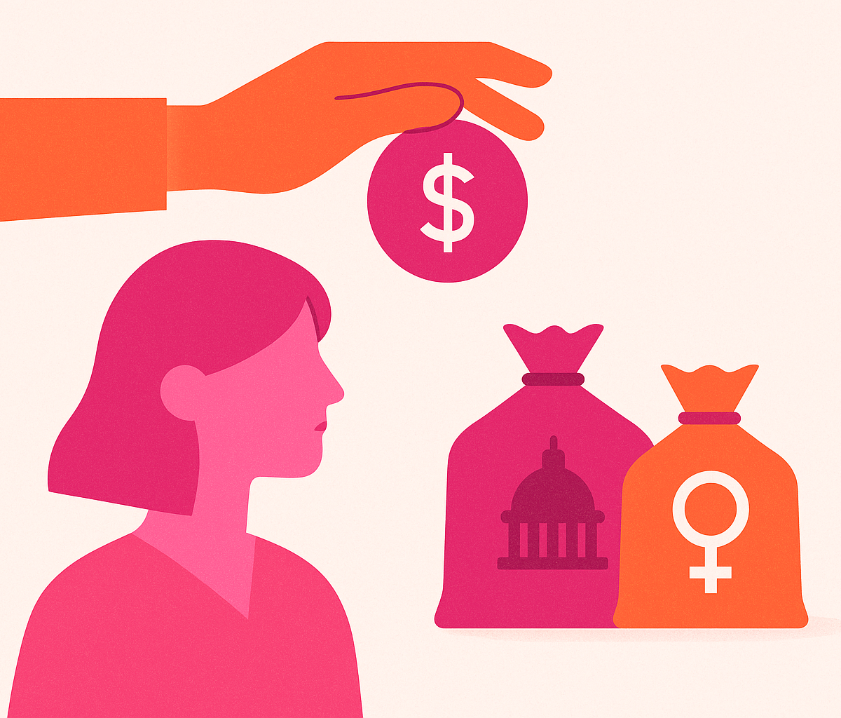 Cover illustration for “Federal and Private Funding Sources for Women's Health Research”