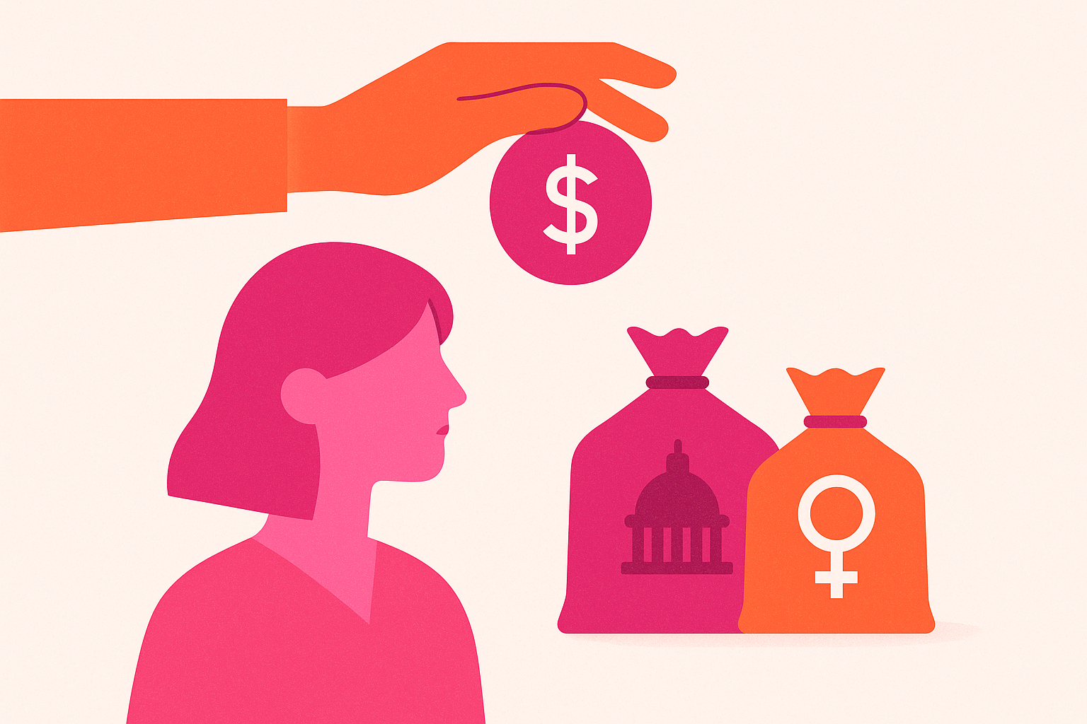 Cover illustration for “Federal and Private Funding Sources for Women's Health Research”