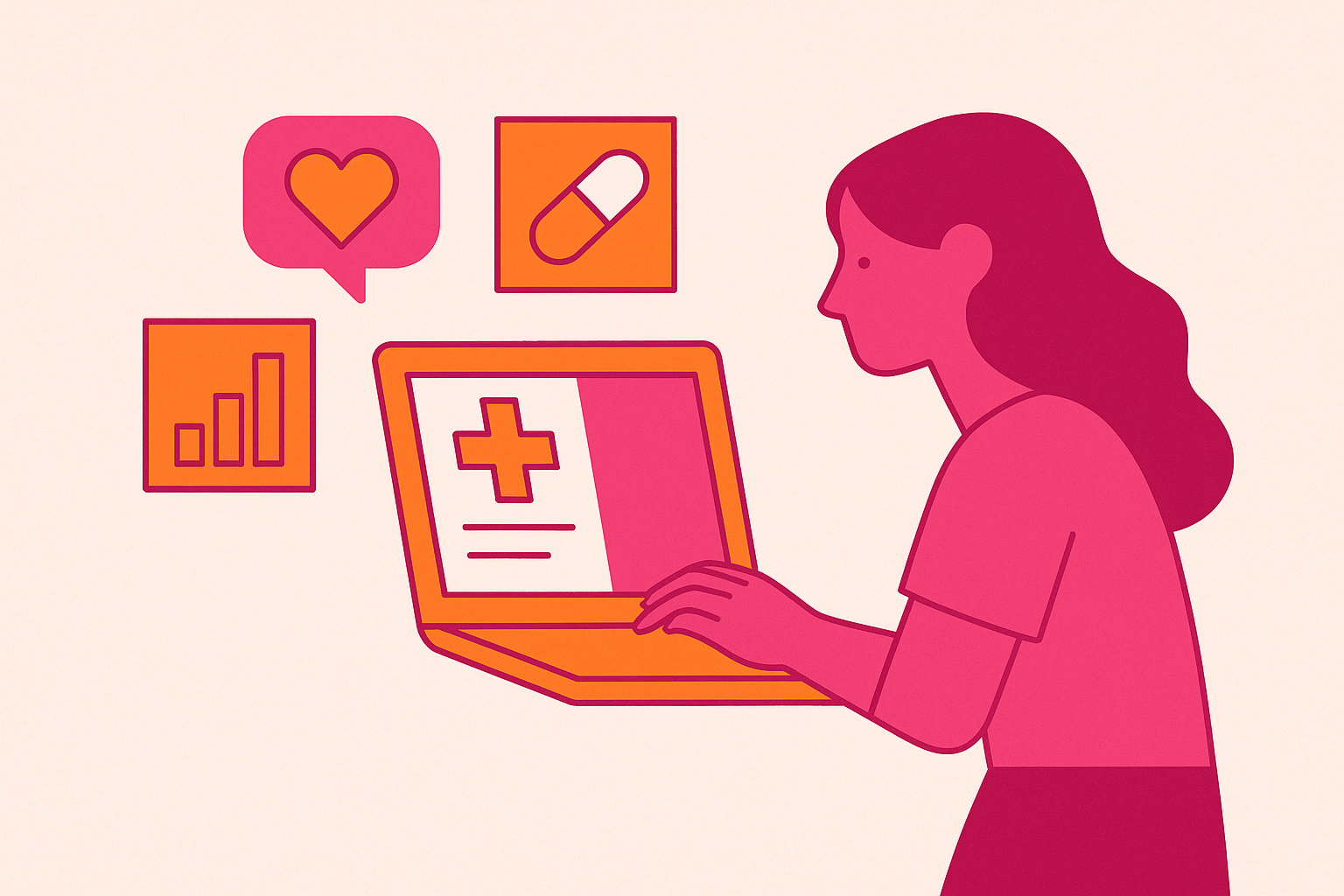 Cover illustration for “Healthcare Content Marketing Strategy for FemTech Brands”