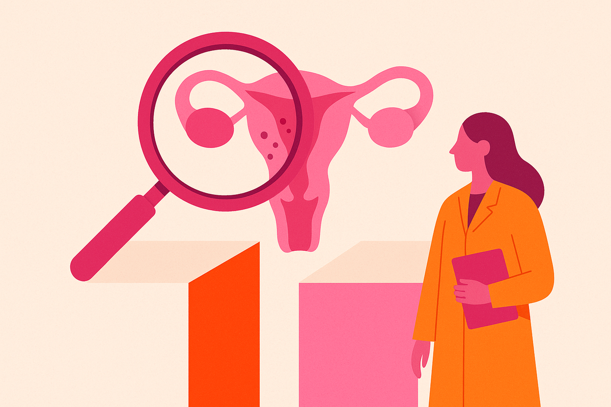 Cover illustration for “Endometriosis Research Gaps and Diagnostic Delays”