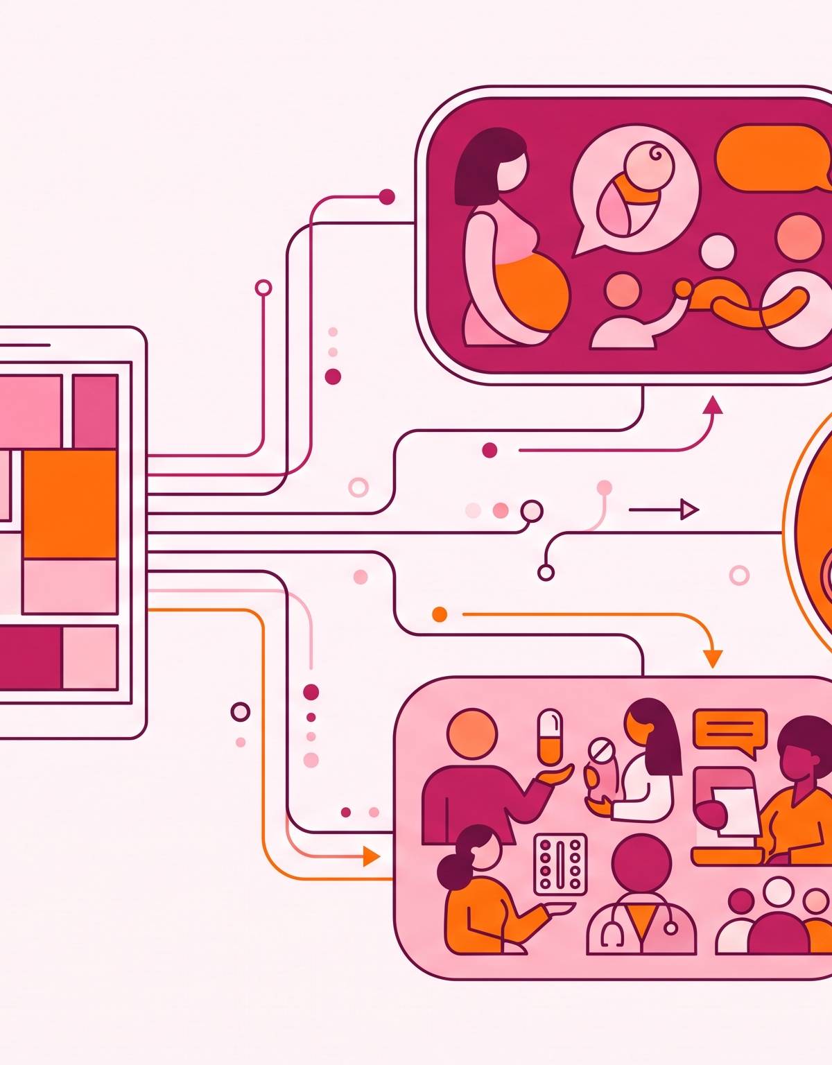 Cover illustration for “Audience Segmentation Strategies for Reproductive Health Apps”