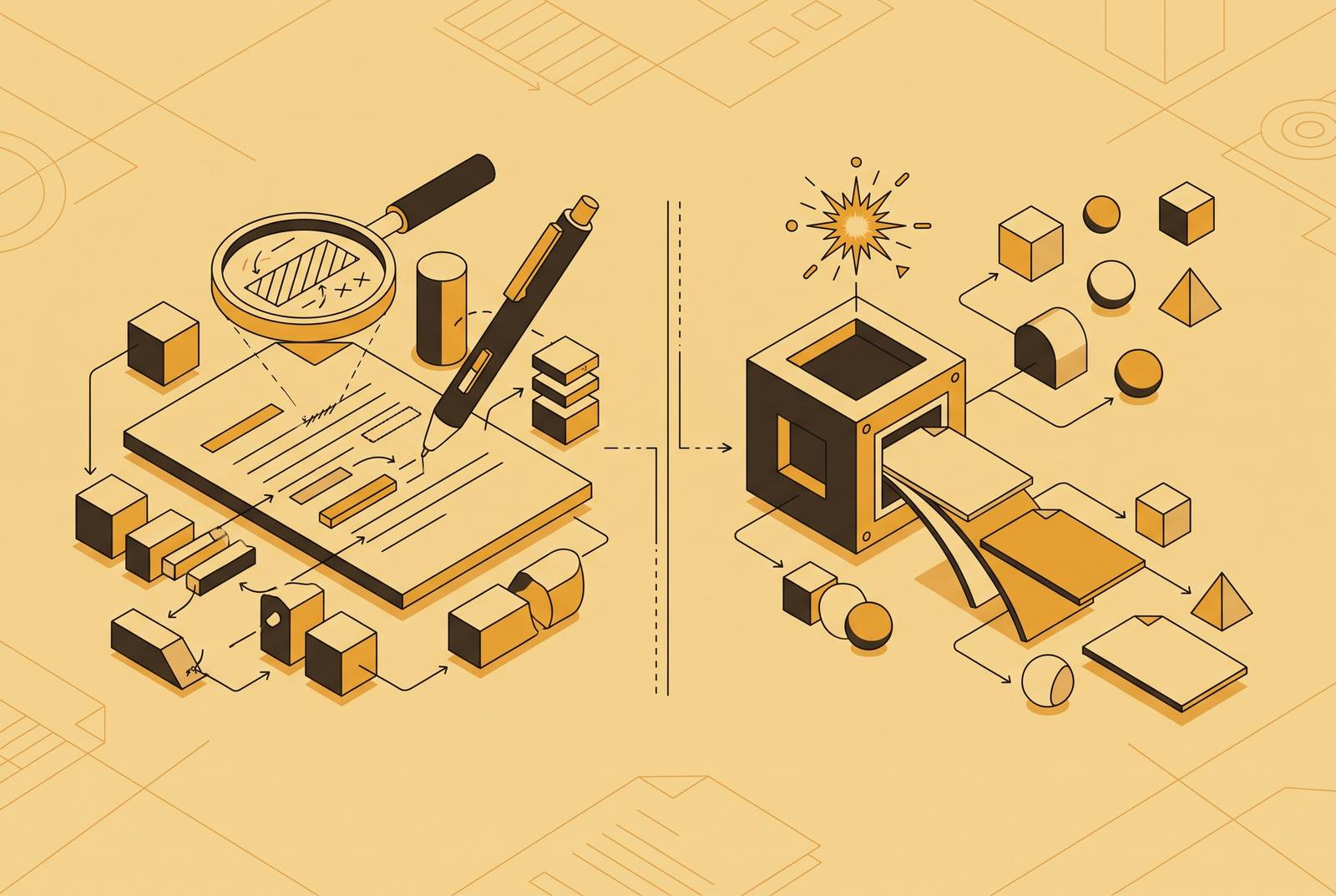 Cover illustration for “AI Content Editors vs AI Content Generators”