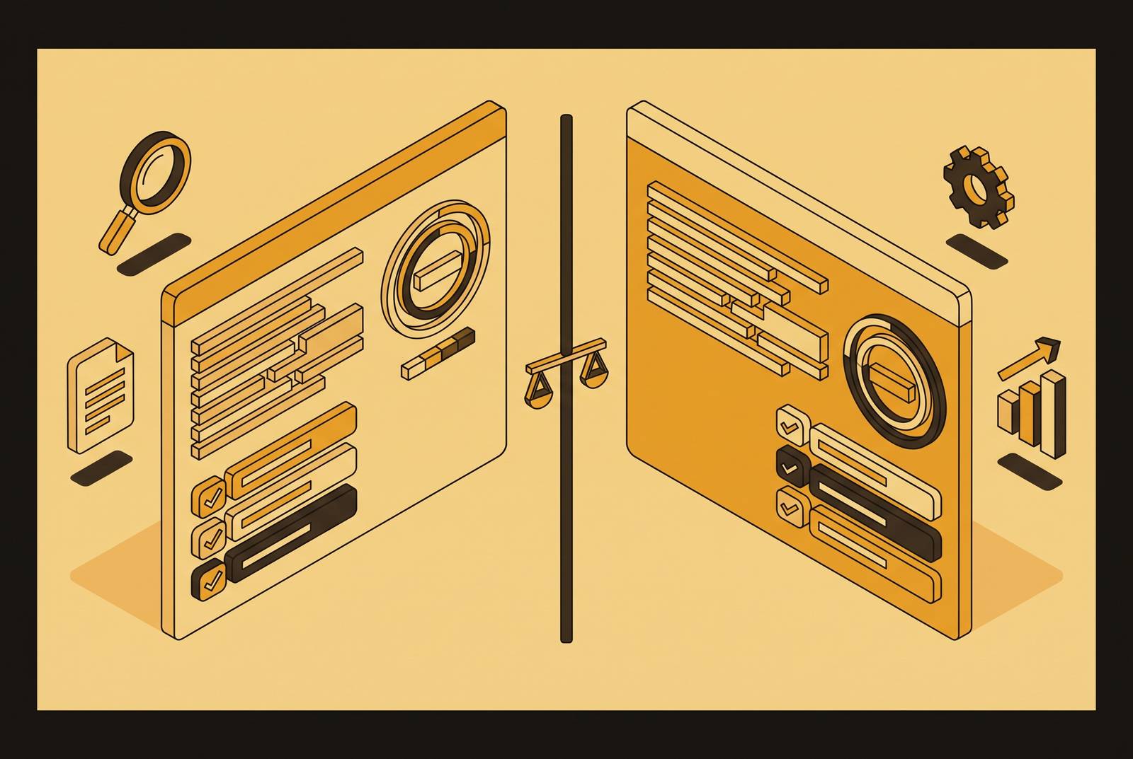 Cover illustration for “Clearscope vs Semrush Writing Assistant for On-Page SEO”