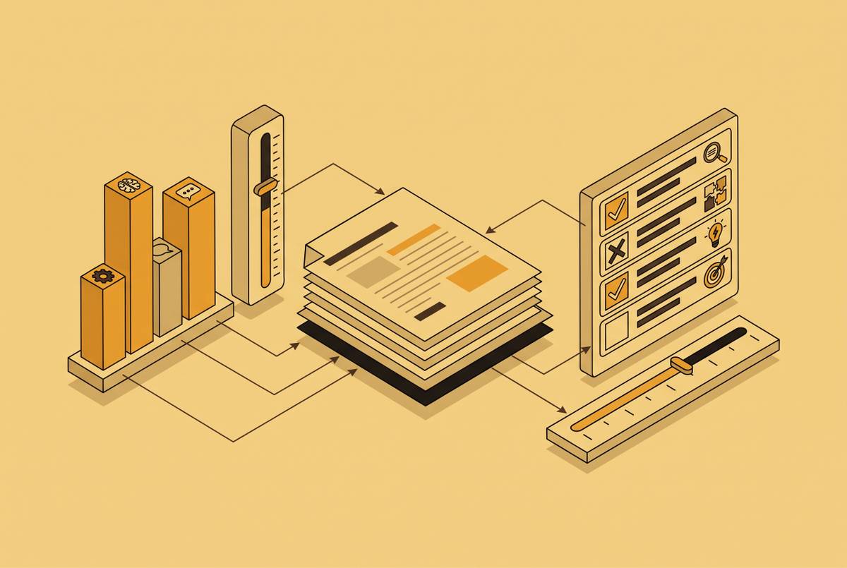 Cover illustration for “AI Writing Tool Output Quality Benchmarks”