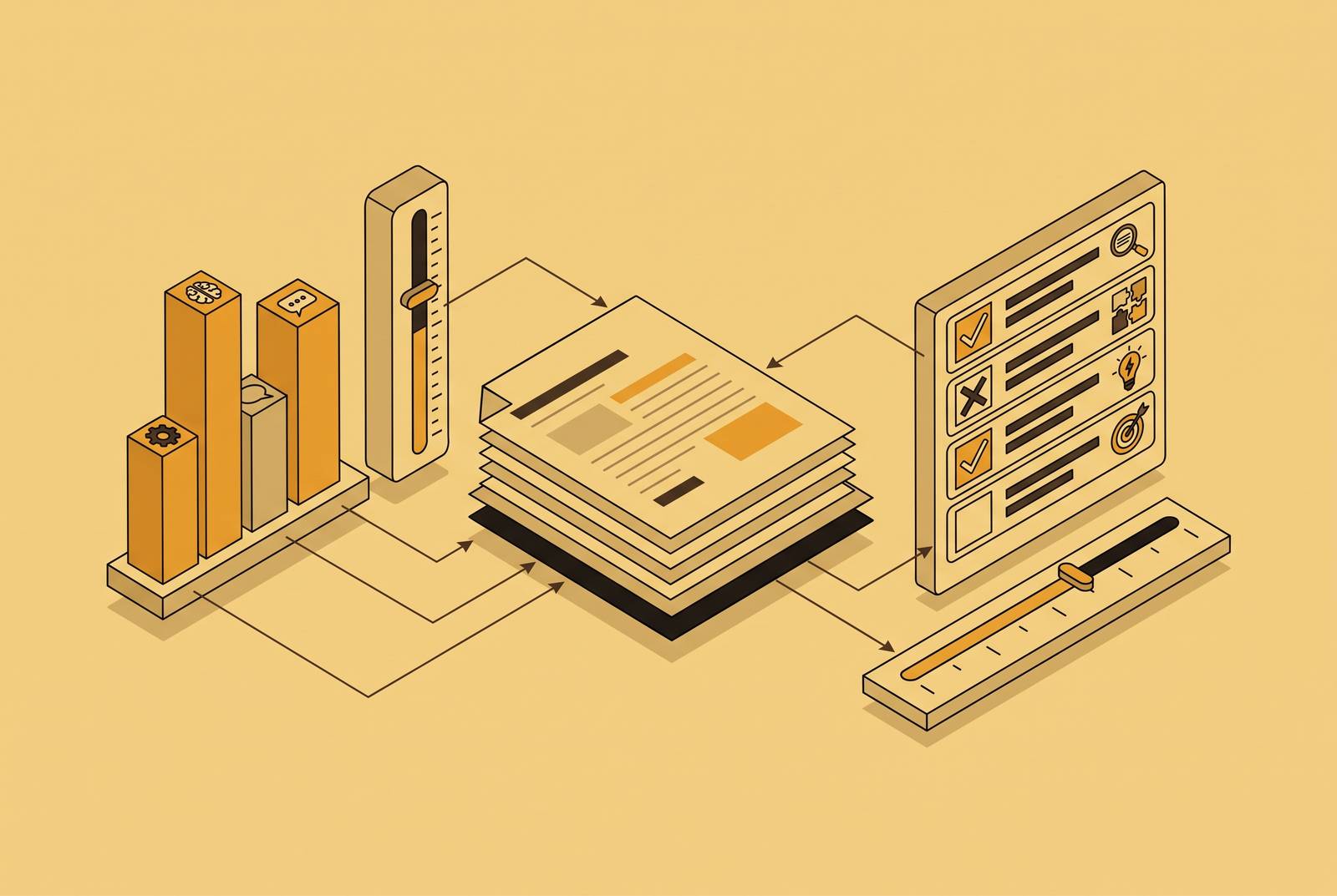 Cover illustration for “AI Writing Tool Output Quality Benchmarks”
