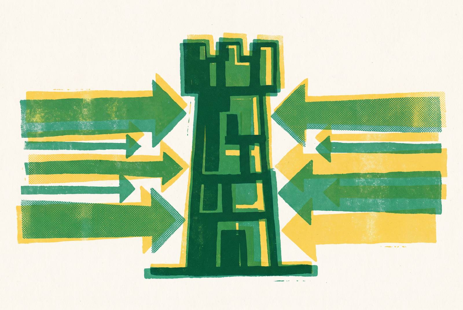 Cover illustration for “Vertical Marketplace Defensibility Against Horizontal Competitors”