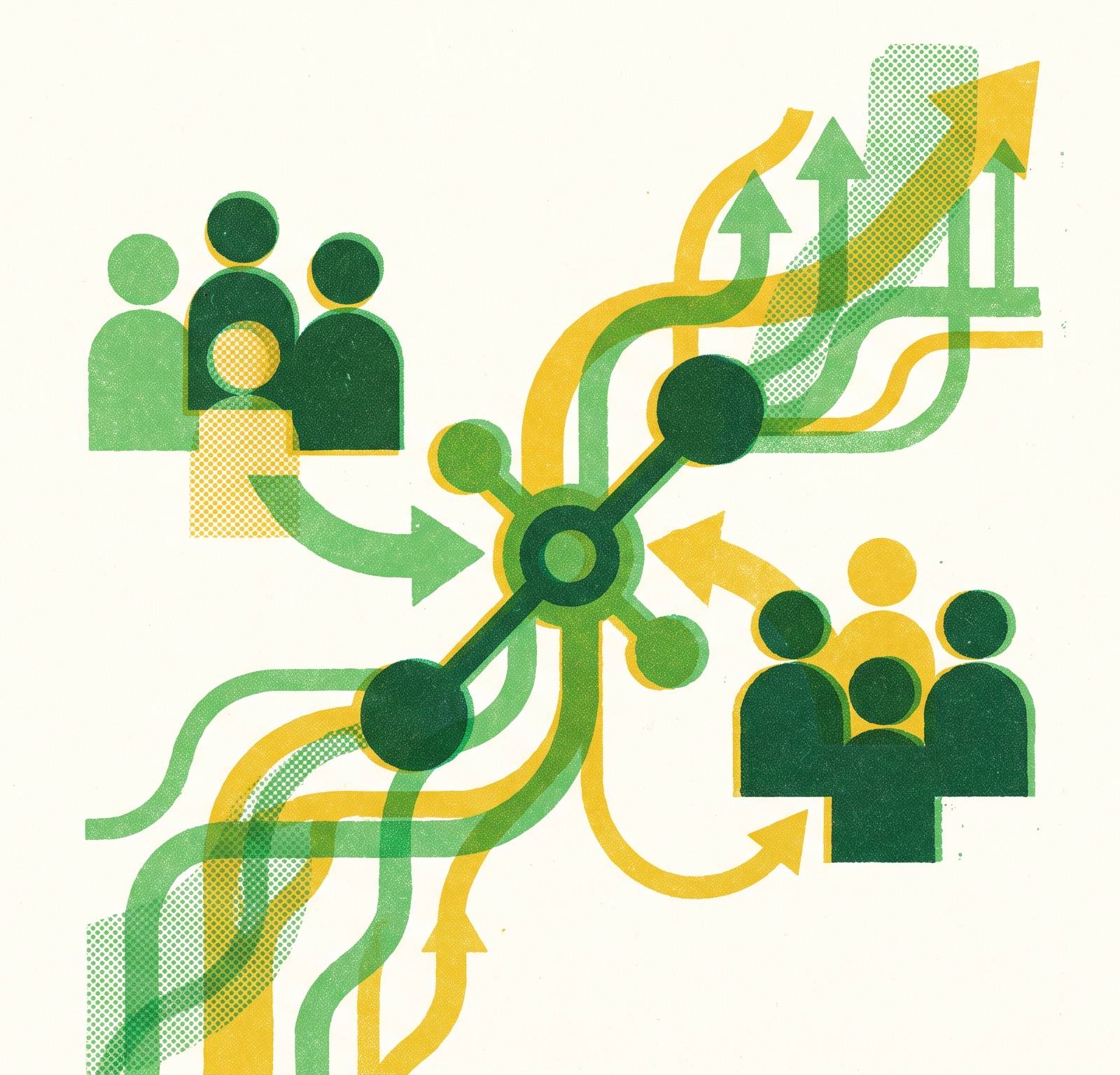 Cover illustration for “SaaS Marketing Strategies Adapted for Two-Sided Platforms”