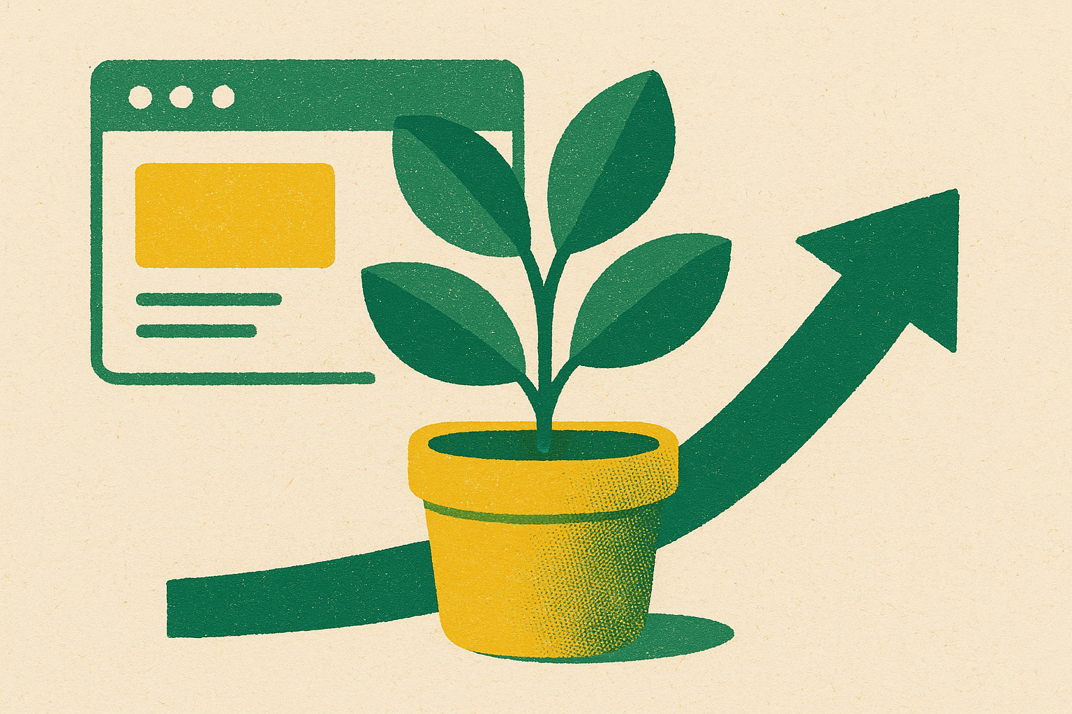 Cover illustration for “Content Strategy for Horizontal Marketplace Organic Growth”