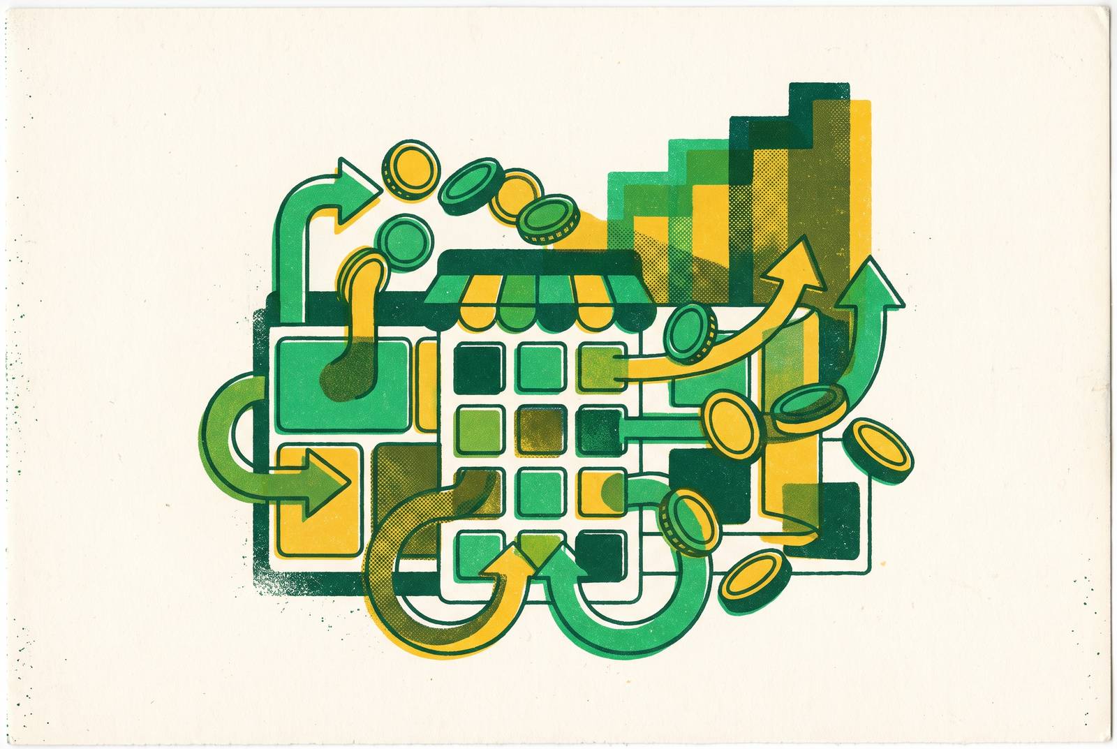 Cover illustration for “Digital Product Marketplace Platforms and Revenue Models”