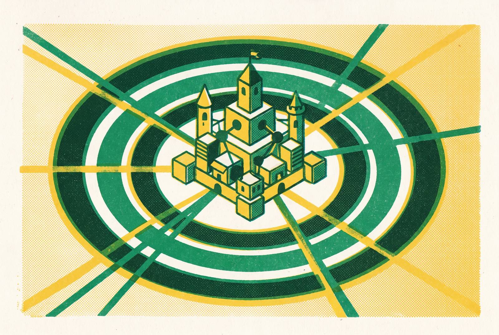 Cover illustration for “Defensibility Moats in Vertical Marketplace Startups”