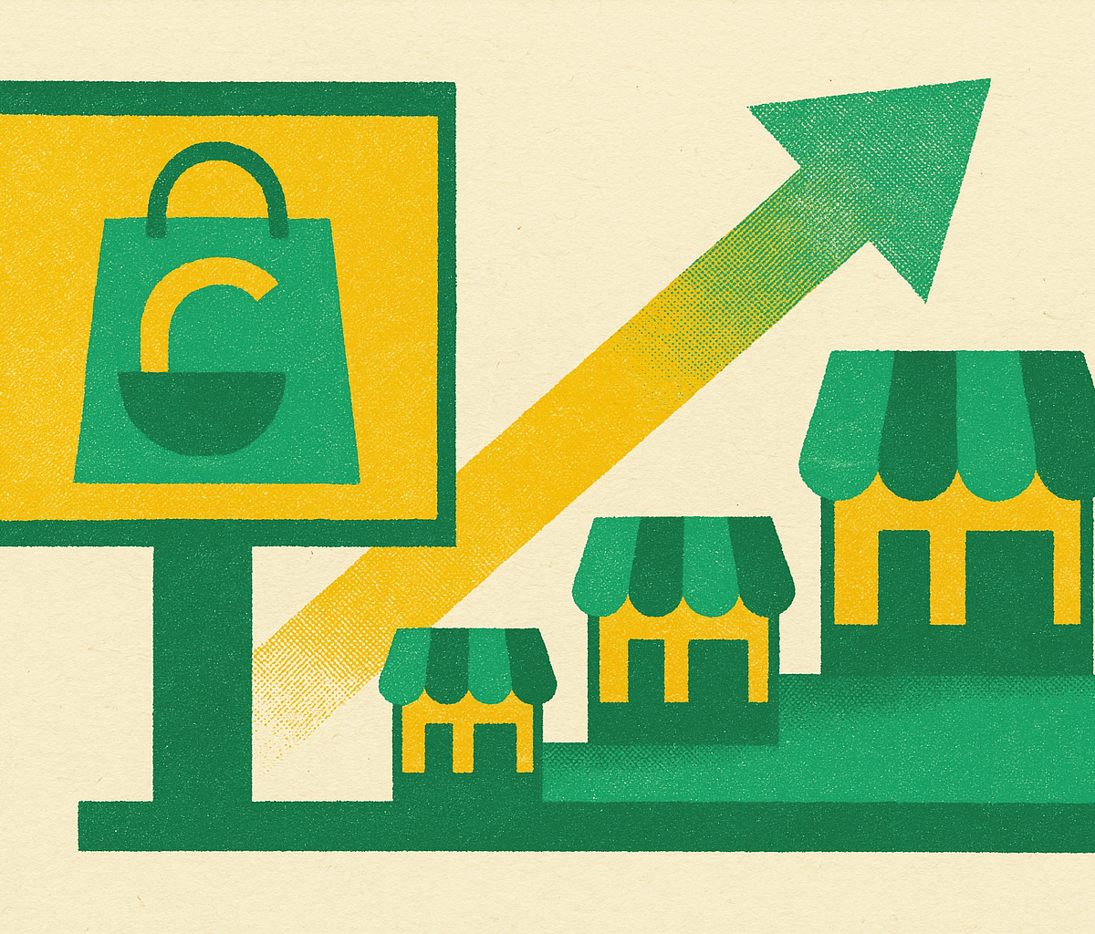 Cover illustration for “Brand Building for Horizontal Marketplaces at Scale”